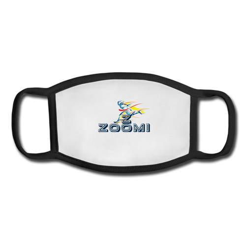 Youth Face Mask - white/black