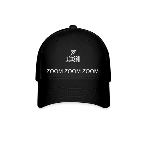 Baseball Cap-ZOOM ZOOM ZOOM - black
